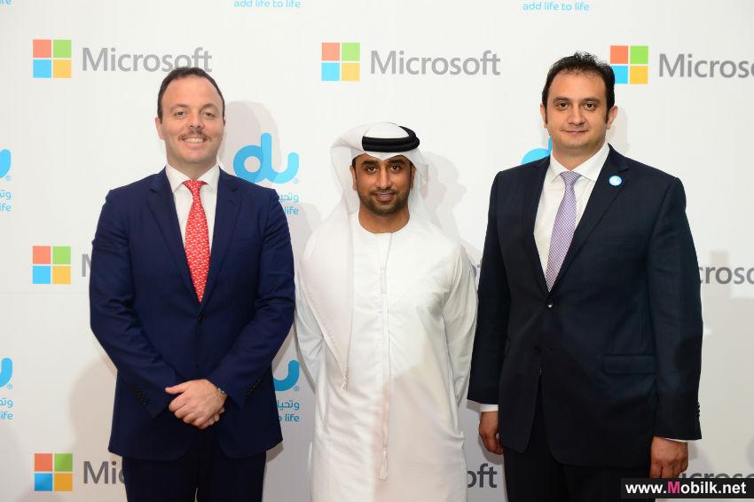 الامارات - للمرة الأولى في دولة الإمارات العربية المتحدة: تعاون كلا من دو ومايكروسوفت بغرض