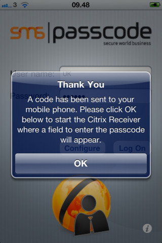 SMS PASSCODE