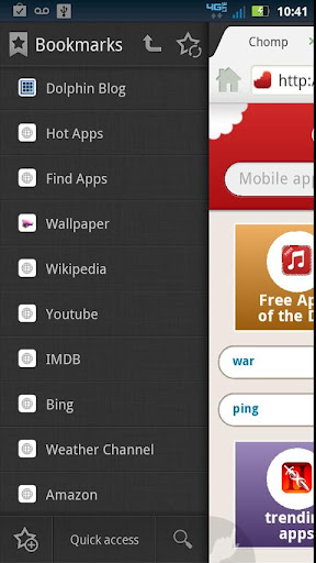Dolphin Browser® HD - صورة شاشة 3
