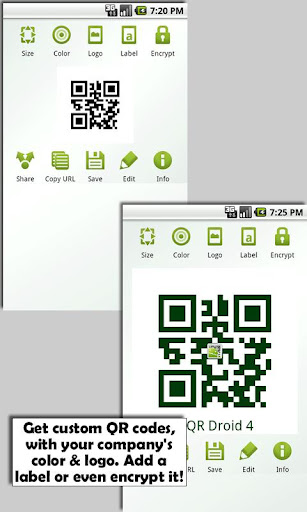 QR Droid - صورة شاشة 6