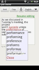 Spell Checker (+voice input) - صورة شاشة 1