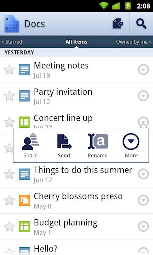 Google Docs - صورة شاشة 2