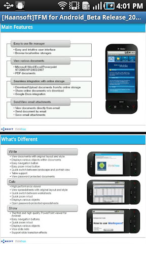 ThinkFree Office Mobile Viewer - صورة شاشة 2