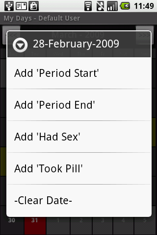 My Days - Period & Ovulation ™ - صورة شاشة 2