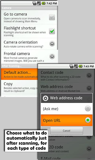 QR Droid - صورة شاشة 8