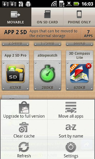 App 2 SD (move app to SD) - صورة شاشة 6