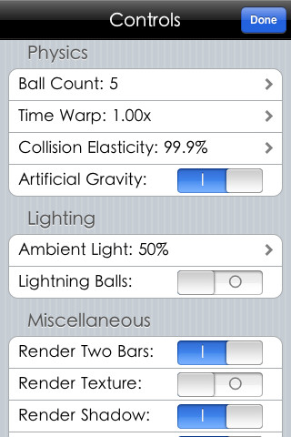 Newton's Cradle: Physics++