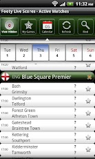 Footy Live Scores - صورة شاشة 1