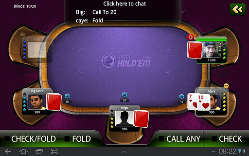 Live Holdem Poker Pro - صورة شاشة 1