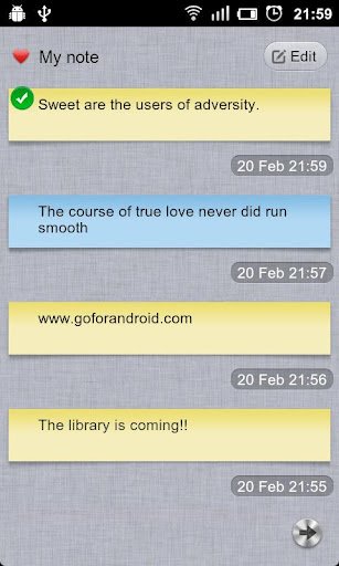 GO Note Widget - صورة شاشة 3
