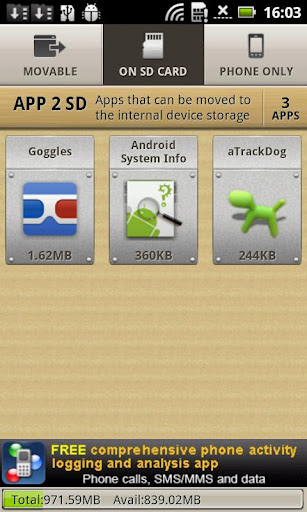 App 2 SD (move app to SD) - صورة شاشة 3