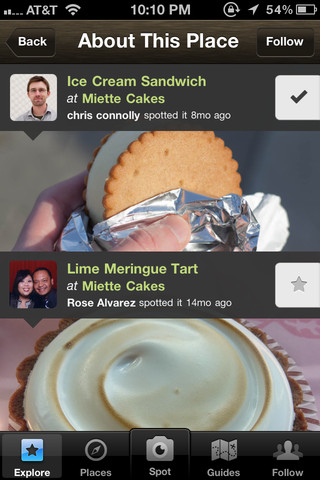 Foodspotting - صورة شاشة 5