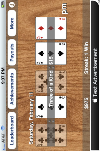 Video Poker Clock