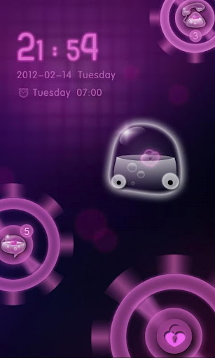 GOLocker BloodySweetLove Theme - صورة شاشة 4