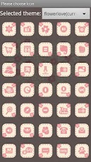 Flowerlove Theme GO LauncherEX - صورة شاشة 4