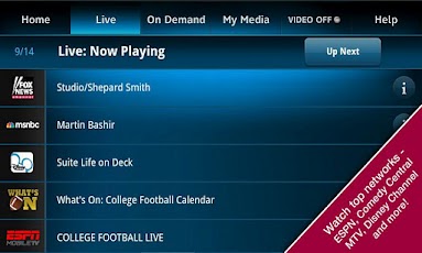 AT&T U-verse Live TV - صورة شاشة 4