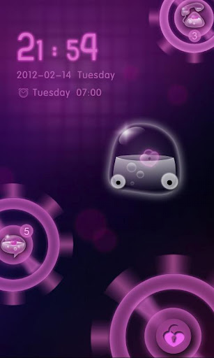 GOLocker BloodySweetLove Theme - صورة شاشة 1
