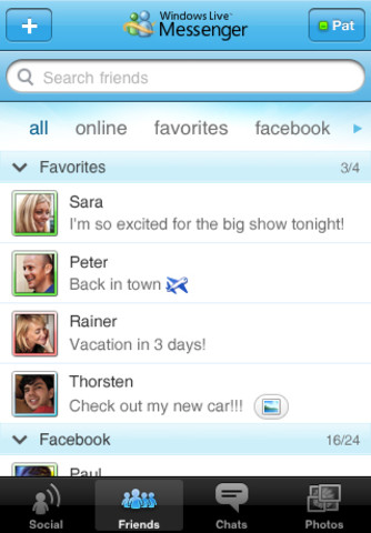 Windows Live Messenger - صورة شاشة 4