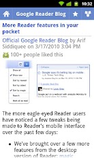 Google Reader - صورة شاشة 1
