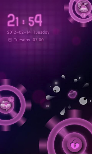 GOLocker BloodySweetLove Theme - صورة شاشة 3