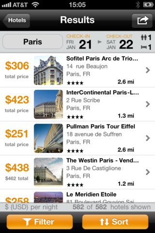 KAYAK Mobile - صورة شاشة 3