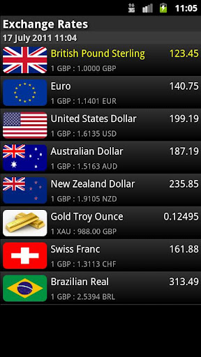 Exchange Rates - صورة شاشة 1