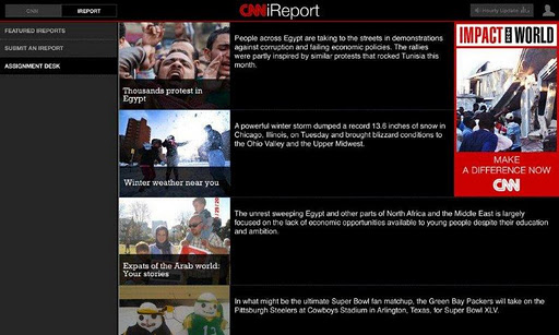 CNN App for Android Tablet - صورة شاشة 2