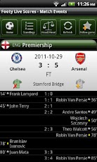 Footy Live Scores - صورة شاشة 2