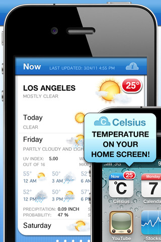 Celsius - Weather & Temperature on your Home Screen