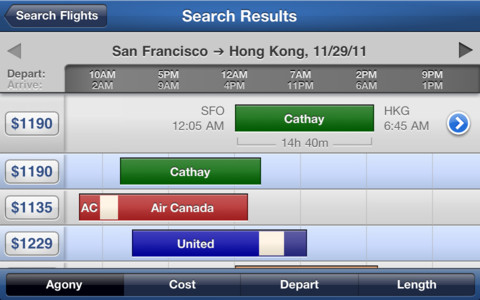 Hipmunk Flight & Hotel Search - صورة شاشة 1