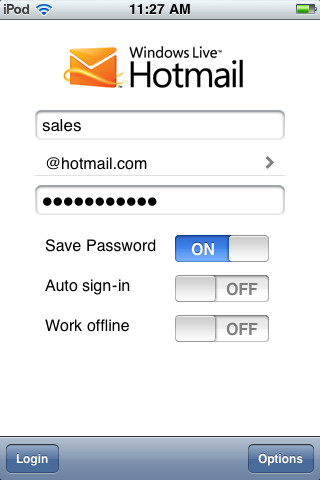 Windows Live Hotmail PUSH emails - صورة شاشة 4