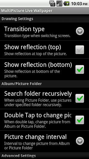 MultiPicture Live Wallpaper - صورة شاشة 2
