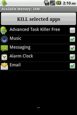Advanced Task Killer - صورة شاشة 1