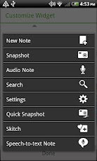 Evernote Widget - صورة شاشة 3