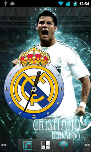 Real Madrid Clock Widget - صورة شاشة 1