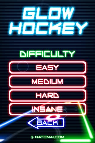 Glow Hockey - صورة شاشة 3