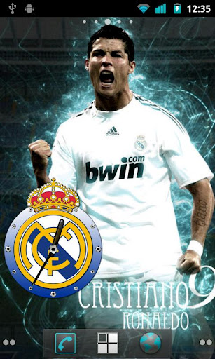 Real Madrid Clock Widget - صورة شاشة 2