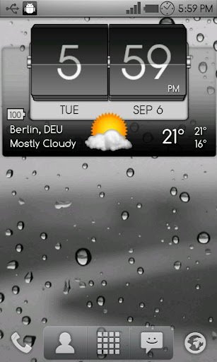 3D Flip Clock & World Weather - صورة شاشة 1
