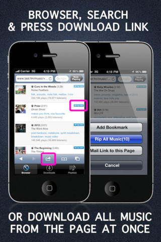 "Free Music Download" - Downloader and Player - صورة شاشة 1