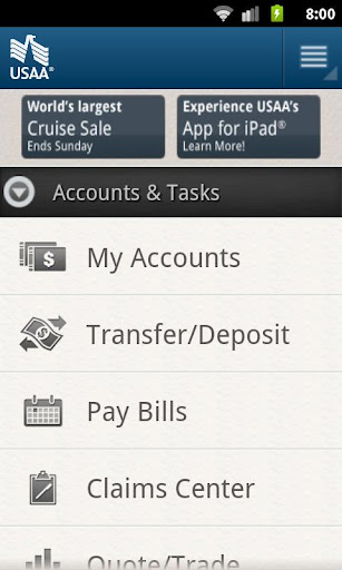 USAA Mobile - صورة شاشة 1