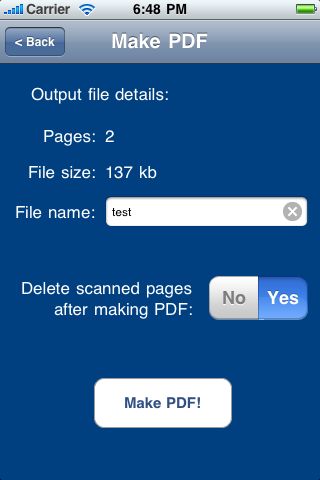 Scan2PDF Mobile Lite