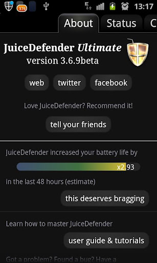 JuiceDefender - battery saver - صورة شاشة 2