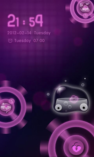 GOLocker BloodySweetLove Theme - صورة شاشة 2