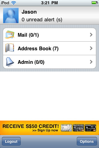 Windows Live Hotmail PUSH emails - صورة شاشة 5