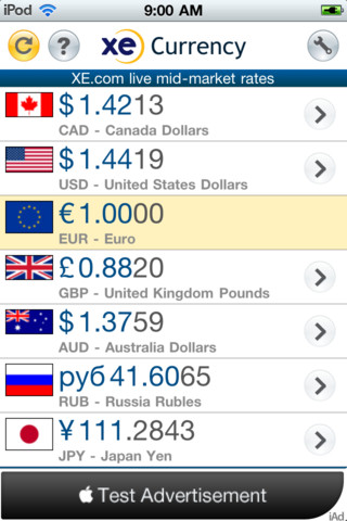 XE Currency - صورة شاشة 1