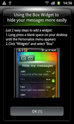 Secret Box-Hide Picture & SMS - صورة شاشة 5
