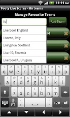 Footy Live Scores - صورة شاشة 3