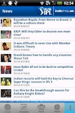 Official DLF IPL 2012 - صورة شاشة 5