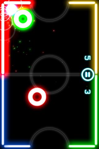 Glow Hockey - صورة شاشة 4