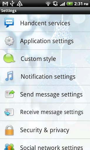 Handcent SMS - صورة شاشة 7